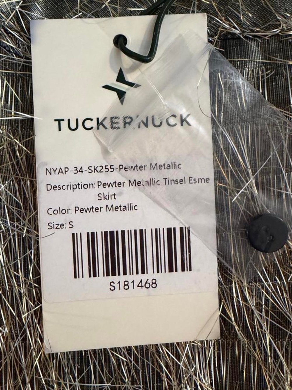 Tuckernuck Pewter Metallic Tinsel Esme Skirt Midi
Fringe NWT Small - Picture 3 of 7